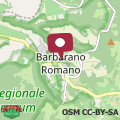 Map Charming House in Barbarano Romano with Terrace and Fireplace