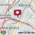 Map 200m Venezia Mestre Station 3 Big Bedrooms with AC TV