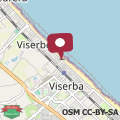 Mapa Welcoming apartment in Viserba with sea view