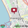 Map Acquazzurra, typical hoyse city center Viareggio