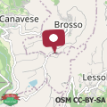 Map Alba di Montanaria Apartment, Brosso