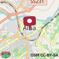 Mapa Alba sui Tetti apartment