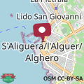 Map Alghero houseboat Blue Zone