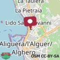 Mappa Alghero Lido San Giovanni 200mt dalla spiaggia Rosaria House