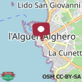 Mapa Alghero Old town double confort competitive rate, Emerald