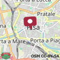 Mapa Sleep in center of Pisa