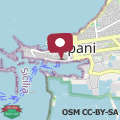 Mapa Almaran B&B Trapani port & city