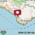 Mapa Amalfi Coast - Praiano Marianna House Vista Mare