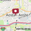 Map Aosta Centro Storico - Les Cretes Apartment Netflix & Relax