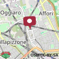Mappa Aparthotel Dergano 1 near metro stop