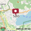 Map Apartment in the center of Salò