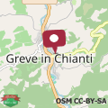 Map Apartment with terrace In the center of Greve in Chianti