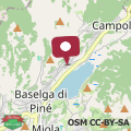 Mappa Residenza Dossalt appartamento vista lago Serraia a 20 minuti da Trento, wifi e parcheggio gratuiti