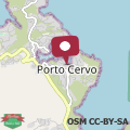 Map Casa Cerbiatta Porto Cervo Centro with sea view and Parking