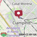 Map Casa Vacanze Ciampino airport and train station