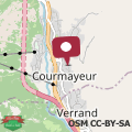 Mappa Appartamento con 3 camere da letto in Centro Courmayeur