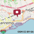 Mapa Appartamento con suggestiva vista mare a Sanremo