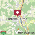 Mappa Appartamento Da Cesare a Porretta Terme Centro