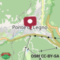 Mapa Appartamento in centro a Ponte di legno