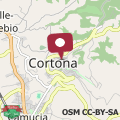 Mapa Appartamento Io e Te Cortona centro storico - seconda doccia su romantica corte