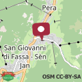 Mapa Appartamento Le Due Cime a Pozza di Fassa TRENTO