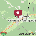 Map Appartamento panoramico Campitello di Fassa