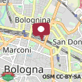 Mapa Appartamento Sole in centro a Bologna WI-FI Fibra