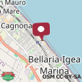 Mapa Appartamento Sul Mare - Bellaria