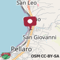 Map Arcobaleno Guest House Pellaro