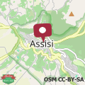 Map Assisi Central and Quiet Apartment x6