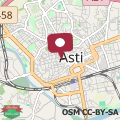 Map Asti Centro Monolocale con Aria Condizionata per Concerti di Luglio Corso Alfieri
