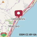 Mappa Attico con terrazza a Letojanni Taormina in Piazza Durante