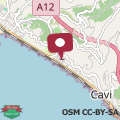 Map Attico con terrazza vista mare a Cavi di Lavagna