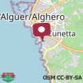 Mapa Attico Valencia Alghero con ampia terrazza sul mare posto auto in centro ad Alghero