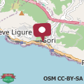 Mapa Attico vista mare a Sori Genova