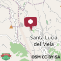 Map Cozy Home In Santa Lucia Del Mela With Kitchen