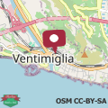 Map B&B SUNNY HOUSE Ventimiglia