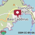 Map Baia Caddinas, Golfo Aranci