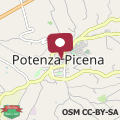 Map BB Da Primo la vista sul borgo Potenza Picena