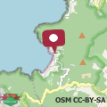 Map Beach house on the Gulf of Biodola