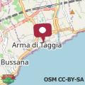 Karte Bellissimo quadrilocale centro Arma di Taggia a 20 metri dalle spiagge