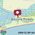 Map Bibione Pineda villa with garden and BBQ