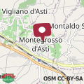 Map Big house in Montegrosso dAsti with room for 10