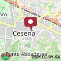 Map bilocale centro storico Cesena Casa Ludo