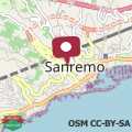 Map Blue apartament Sanremo