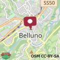 Mapa B&B al Torrione Belluno