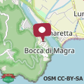 Mappa Bocca di Magra - few minutes from sea