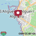 Map Bolina stay-in the center of Alghero