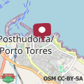 Map Breathtaking seaview apartment in Porto Torres