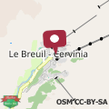 Map Breuil Cervinia near Funicular Apartment with Private Garage